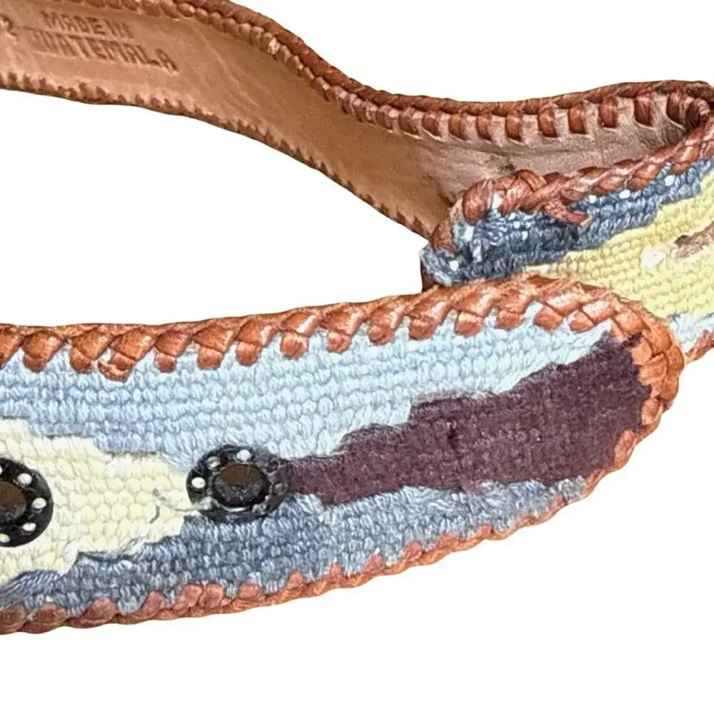 Leather Woven Aztec Western Cowboy Cowgirl 1.5
